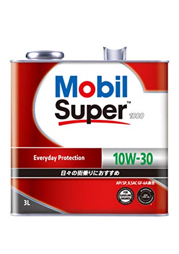 Amazon | Mobil エンジンオイル スーパー1000 10W-30 SP GF-6A 3L 鉱物